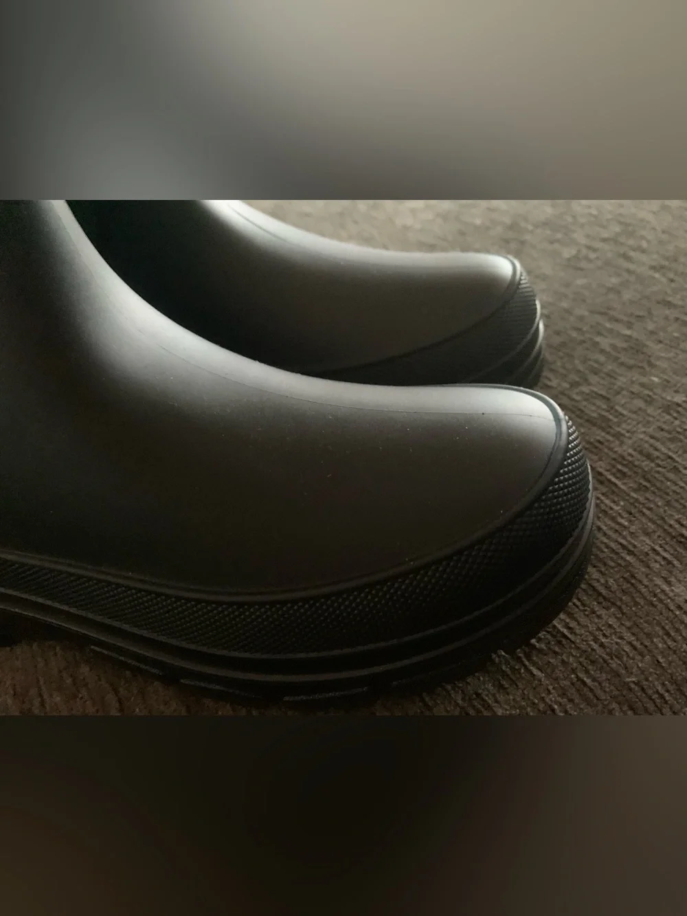 BPTROT Black Waterproof Rubber Work Boots